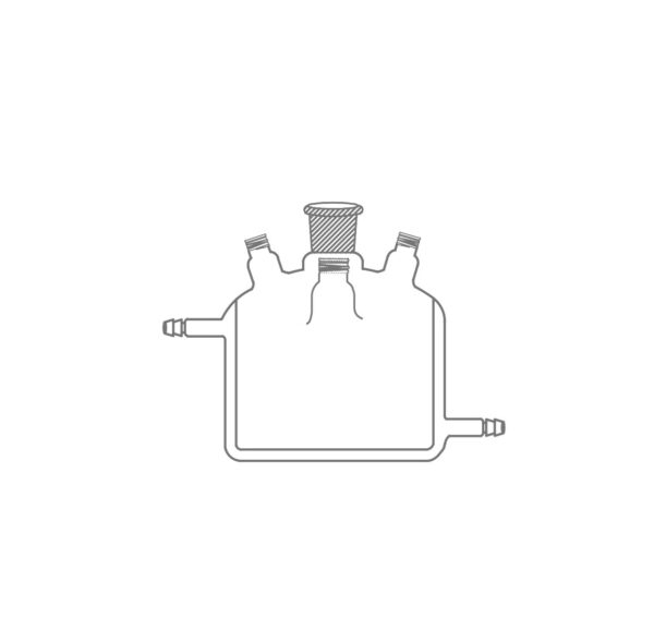 Reattori Refrigerati per Sintesi Fotochimica e Reaz. in Fotocatalisi Fondo Piatto